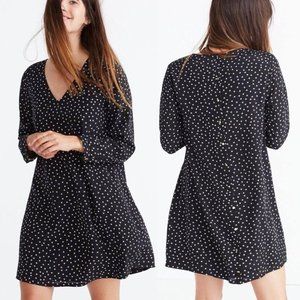 Madewell Silk Star Scatter Dress H0259